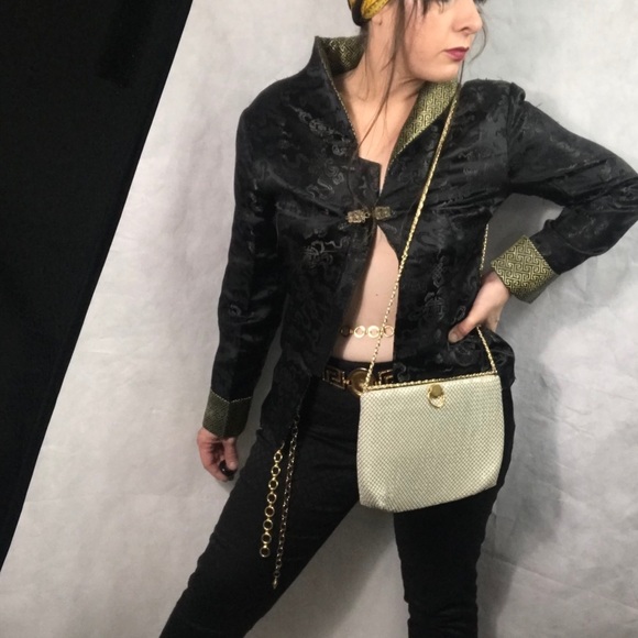 Vintage Chinese black & gold blazer - Picture 5 of 7